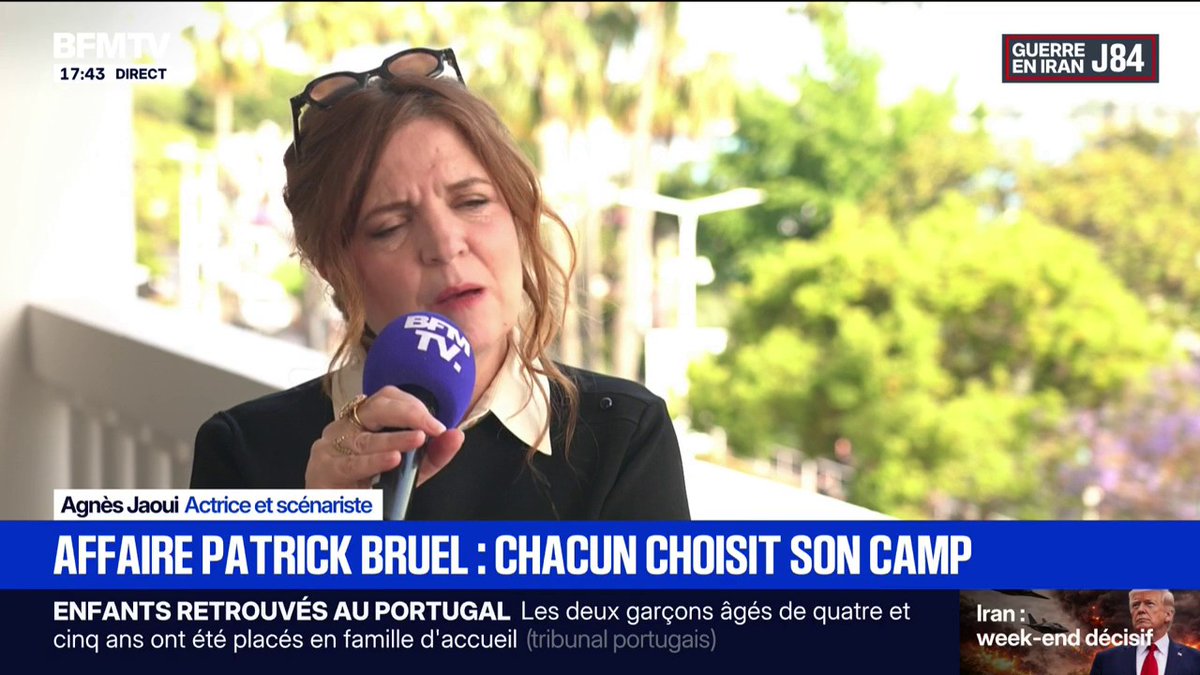 Patrick Bruel accusé de violences sexuelles: "Il y a des choses qu’on n’accepte plus", dénonce l’actrice Agnès Jaoui.