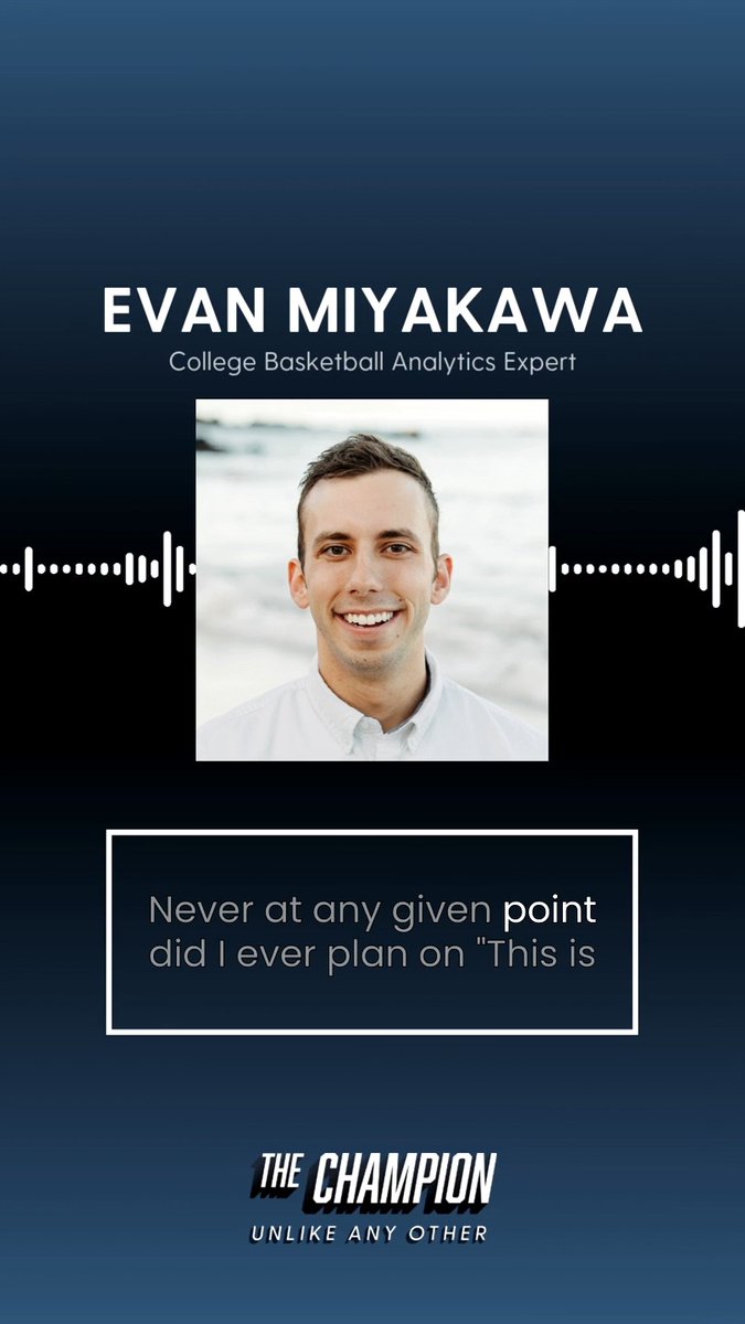 One of my favorite interviews I’ve done. I shared a lot about the mission behind my work in college basketball and what drives me forward to do excellent work — my faith in Christ. Catch the full interview here: