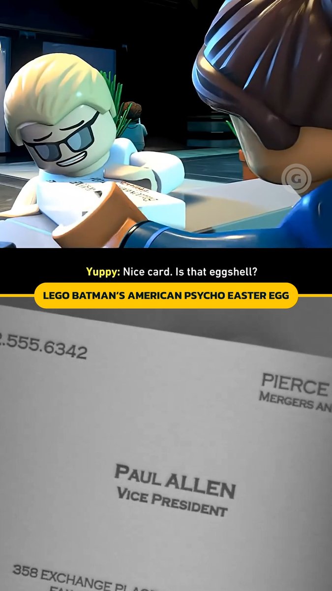 LEGO Batman channeling American Psycho with that subtle off-white coloring... 💦