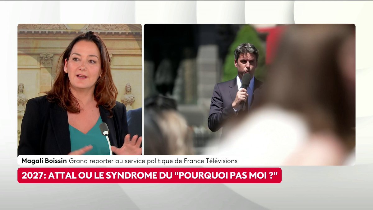 🔴🎙️ Candidature de Gabriel Attal à la Présidentielle 2027 : "Il y a cette idée d'espérance folle", explique Magali Boissin, grand reporter au service politique de France Télévisions. #ToutEstPolitique #canal16