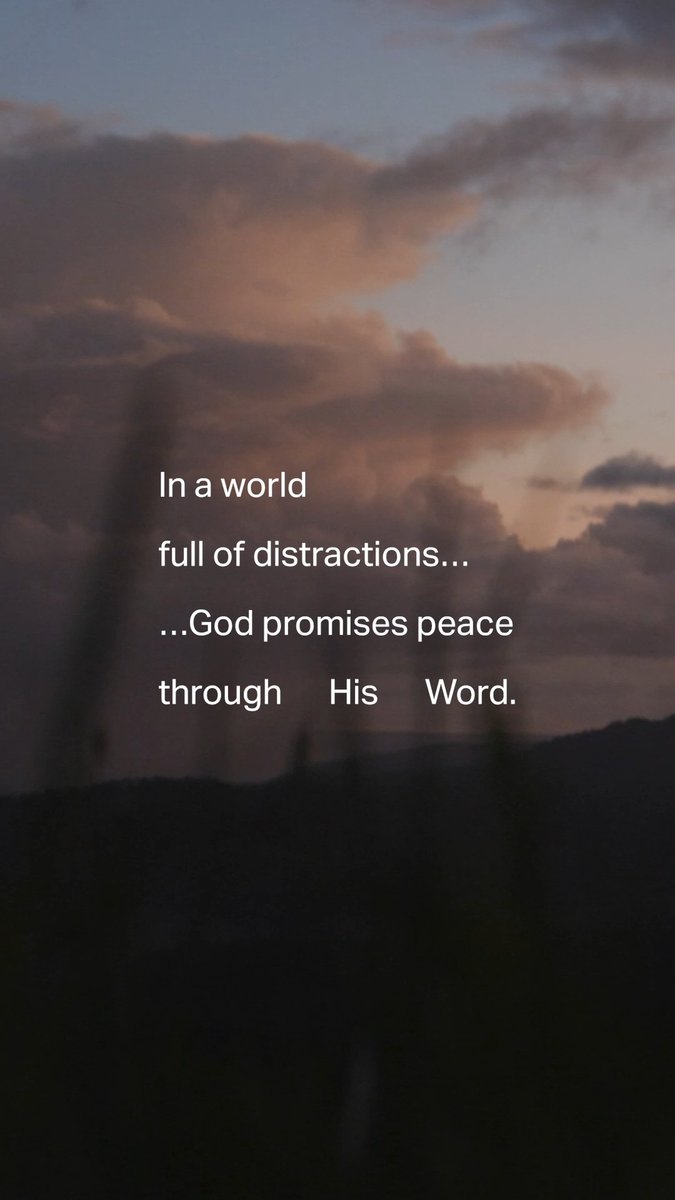 In a world full of distractions, God promises peace through His Word. “‘𝘐 𝘩𝘢𝘷𝘦 𝘴𝘢𝘪𝘥 𝘵𝘩𝘦𝘴𝘦 𝘵𝘩𝘪𝘯𝘨𝘴 𝘵𝘰 𝘺𝘰𝘶, 𝘵𝘩𝘢𝘵 𝘪𝘯 𝘮𝘦 𝘺𝘰𝘶 𝘮𝘢𝘺 𝘩𝘢𝘷𝘦 𝘱𝘦𝘢𝘤𝘦. 𝘐𝘯 𝘵𝘩𝘦 𝘸𝘰𝘳𝘭𝘥 𝘺𝘰𝘶 𝘸𝘪𝘭𝘭 𝘩𝘢𝘷𝘦 𝘵𝘳𝘪𝘣𝘶𝘭𝘢𝘵𝘪𝘰𝘯. 𝘉𝘶𝘵 𝘵𝘢𝘬𝘦 𝘩𝘦𝘢𝘳𝘵; 𝘐 𝘩𝘢𝘷𝘦 𝘰𝘷𝘦𝘳𝘤𝘰𝘮𝘦 𝘵𝘩𝘦 𝘸𝘰𝘳𝘭𝘥.’” — John 16:33 ESV And with the audio Bible feature, you can listen to God’s Word wherever you are! Just open the Bible App, tap the audio icon at the top of your Bible Reader, and let God speak to you through Scripture.