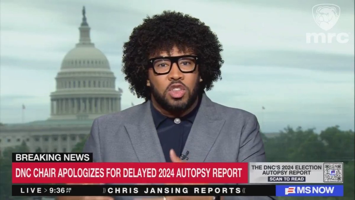 Yesterday, Eugene Daniels, whom MS NOW technically considers a reporter, reacts to the Democrats' autopsy by saying the party "should be more comfortable with the idea of power" and urges them to talk more about abortion and transing kids "When you talk about whether or not people can have access to healthy abortions—safe abortions, that is a kitchen table issue, right? Whether or not a trans kid can get the services they need, that is a kitchen table issue for families."