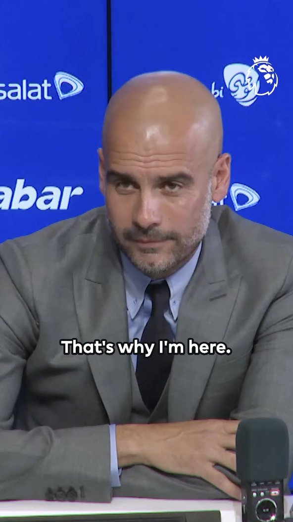 Pep Guardiola’s first press conference as Manchester City manager. 😮‍💨