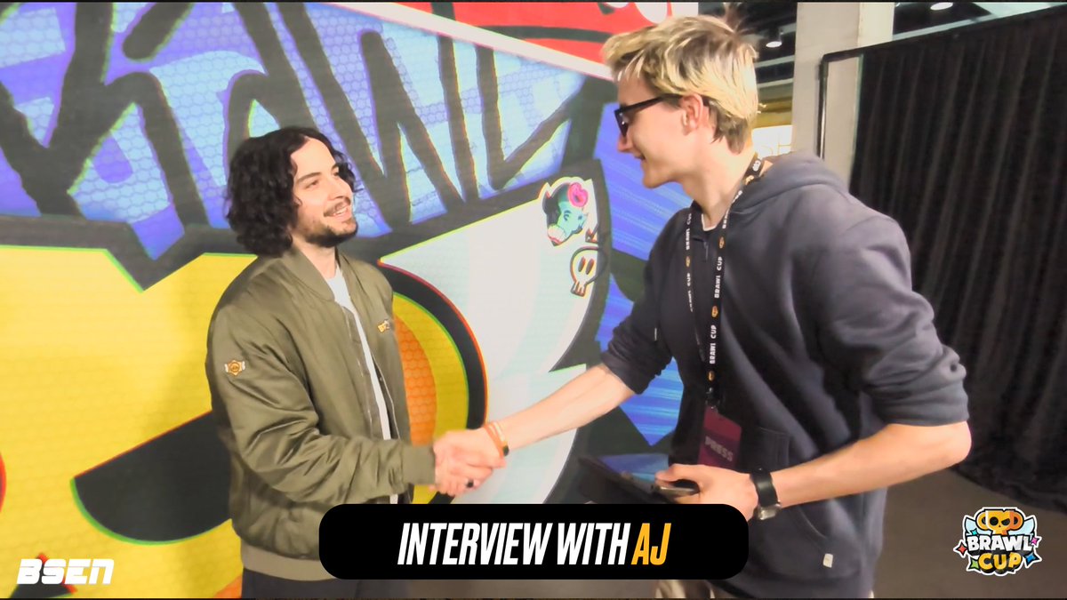 🎙️ Live from Berlin, we had the incredible opportunity to interview Brawl Stars' newest community manager, AJ. Hear from him on what it's like in a day of life from a Supercell Employee and more! #BSC26 #BRAWLCUP