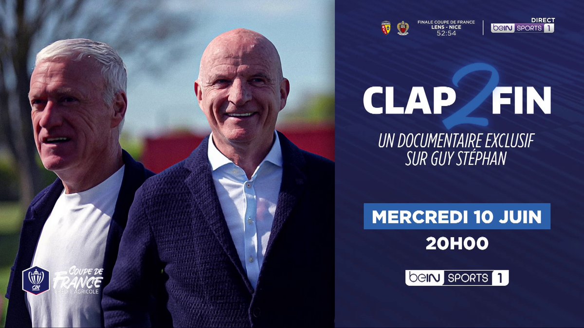 🎬 Retrouvez #Clap2Fin, un documentaire exclusif sur Guy Stéphan 🇫🇷 le mercredi 10 Juin à 20H sur beIN SPORTS 1 ! 🤝 Par John Ferreira et Julien Grès