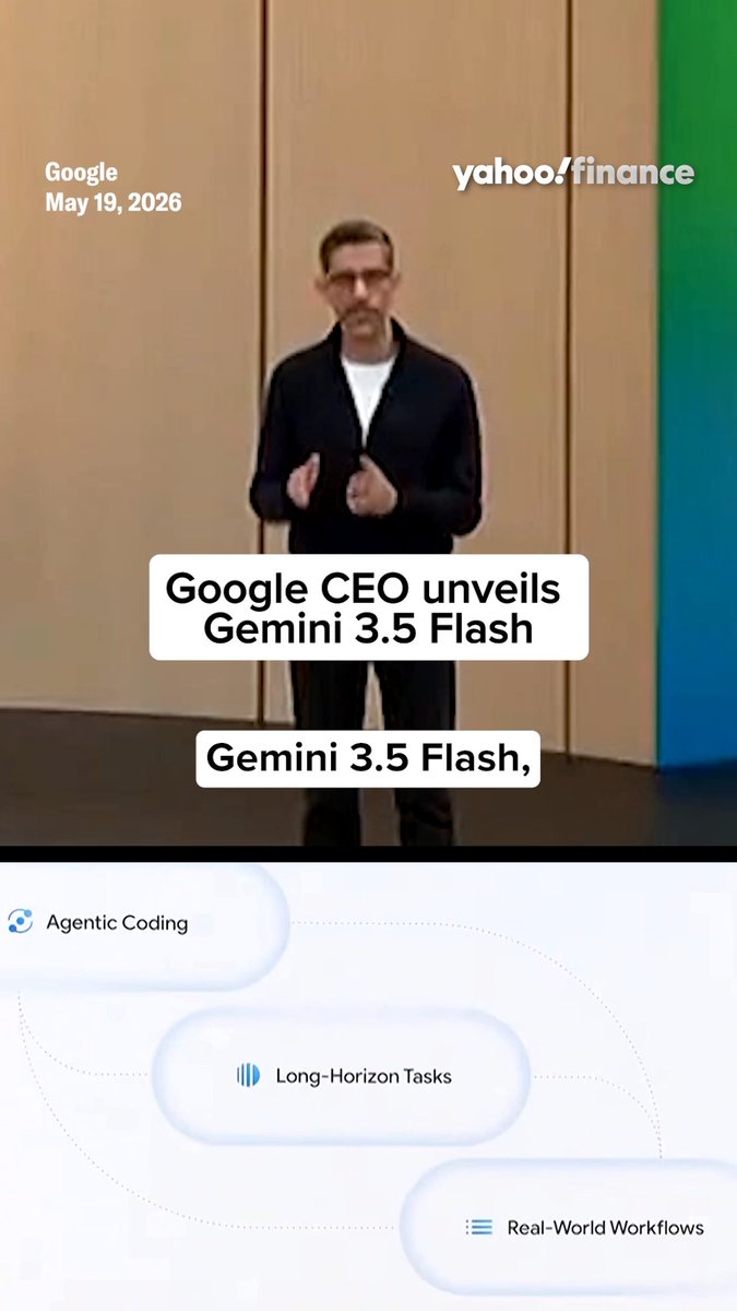 Google CEO says companies could save up to $1 billion annually using Gemini 2.5 Flash. "Top companies in Google Cloud are processing about 1 trillion tokens a day," CEO Sundar Pichai says. "If they shifted 80% of their workloads from other frontier models to 3.5 Flash... That is real savings they can pour back into their company."
