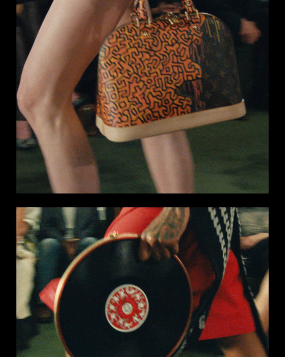 Cruise 2027 Show. A chromatic tension underscores the electric energy of #NicolasGhesquiere's collection — combining Keith Haring's artwork and #LouisVuitton signatures. Watch #LVCruise27 at © Keith Haring Foundation. Licensed by Artestar, New York.