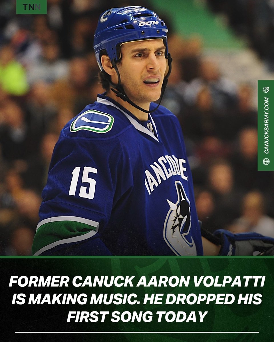 Former Canuck Aaron Volpatti dropped his first single today called "A Beer A Day" 🎸 🍻