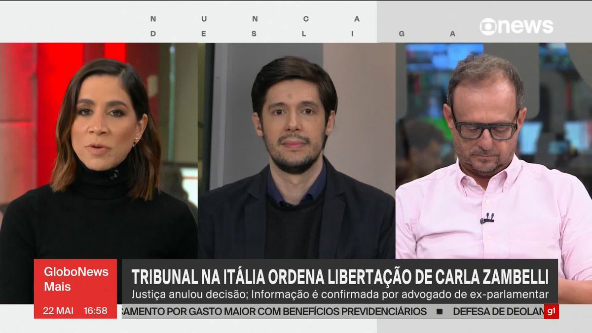 A Suprema Corte da Itália decidiu anular a decisão da Corte de Apelação no caso de Carla Zambelli, que agora pode deixar a prisão e aguardar um segundo procedimento em liberdade. ➡ Assista à #GloboNews: #GloboNewsMais