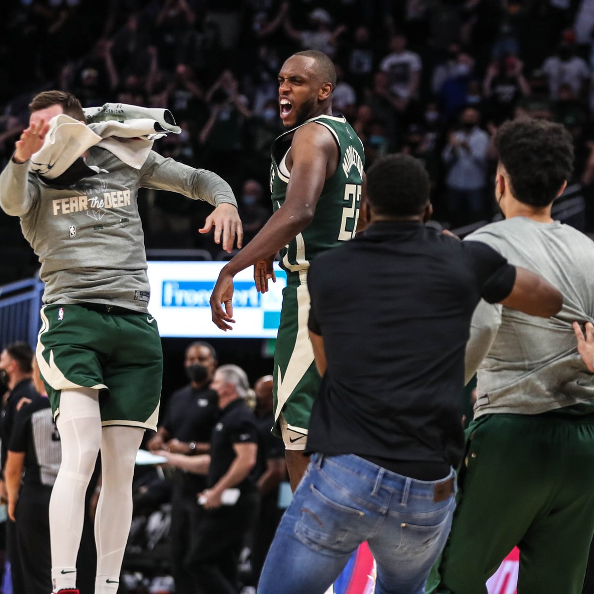 5 years ago today, Khris Middleton nailed the game winner in Game 1 vs the Heat 🥹