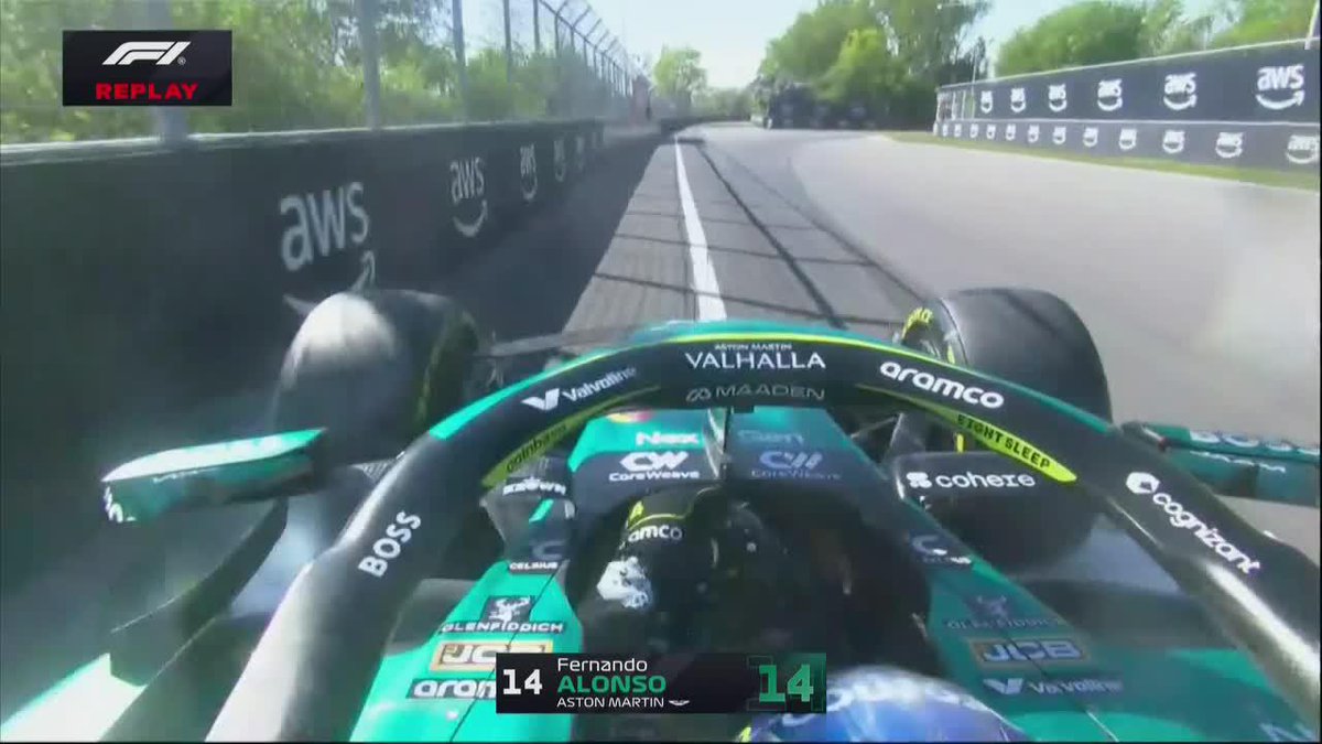 "Alonso": Por su choque durante la clasificación para la #F1Sprint del #CanadianGP