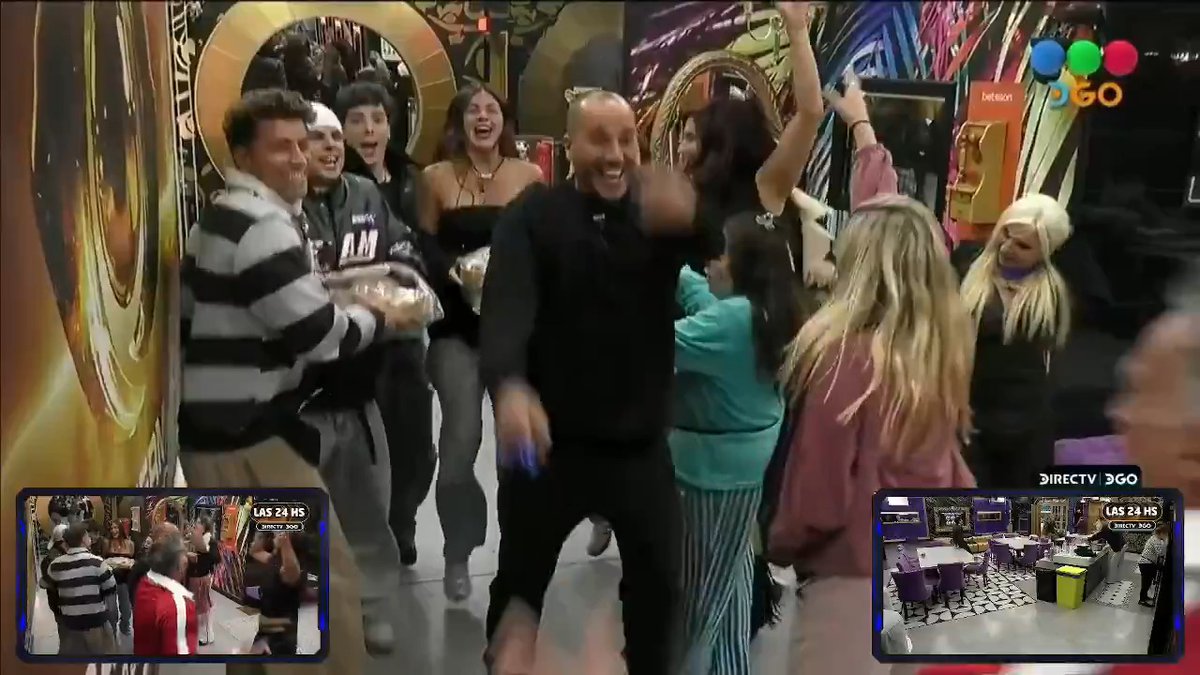 Así festejan el triunfo y el premio los originales. #GranHermano #GranHermanoAr