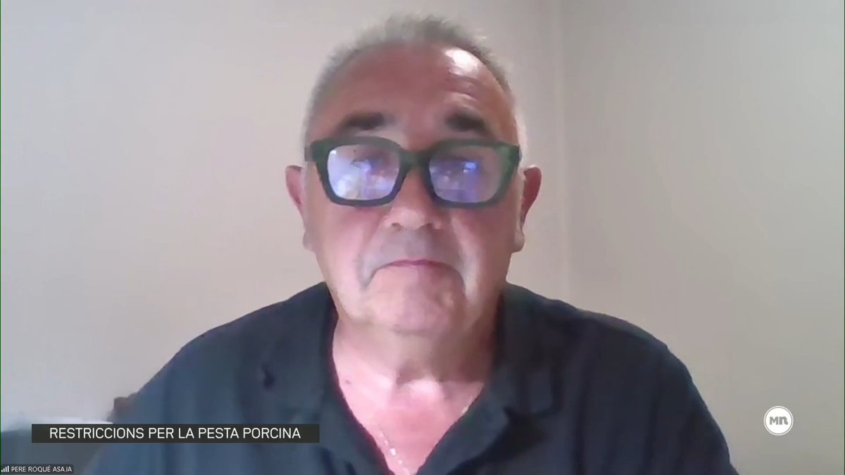 "No entenem la falta de respecte al sector porcí per una aventura de Russell Crowe". Pere Roqué, president d'Asaja a Catalunya, critica que s'hagi permès el rodatge d'una pel·lícula en una zona restringida per la pesta porcina #MésNit3Cat