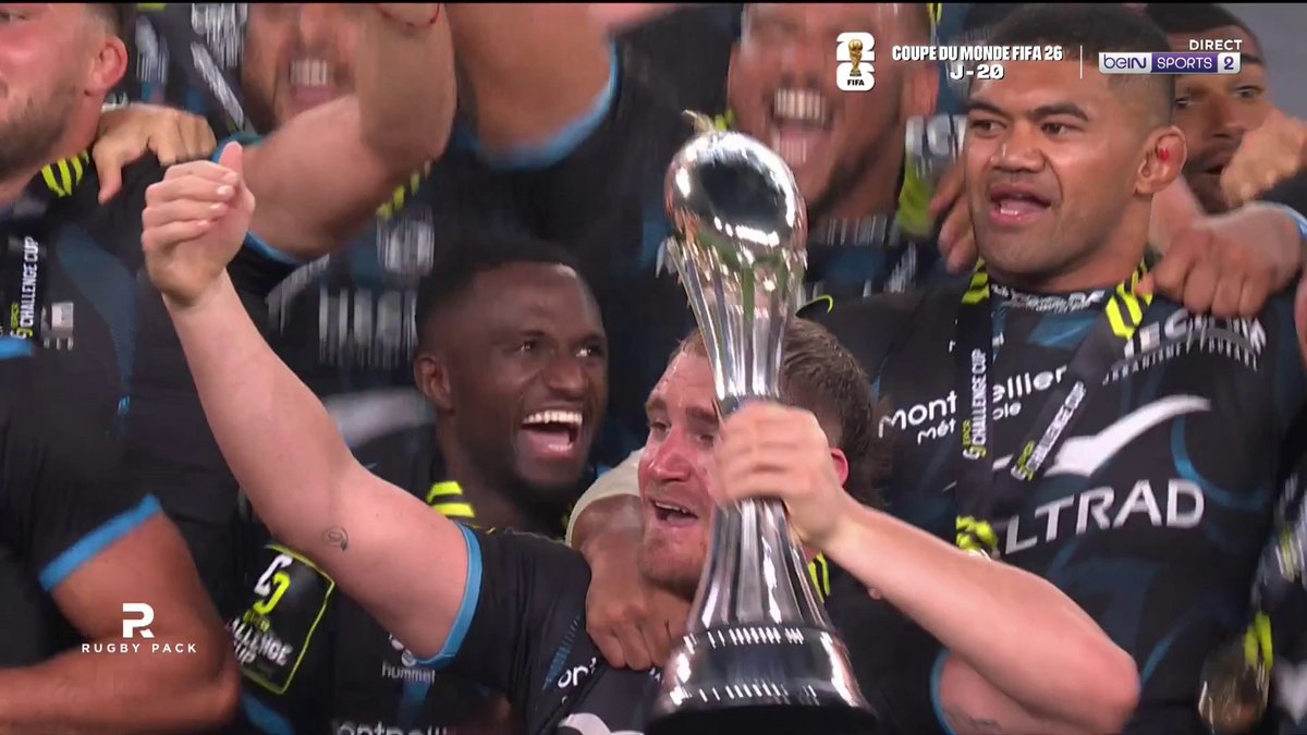 🤩🏆 Montpellier soulève sa troisième #ChallengeCup après 2016 et 2021 : HISTORIQUE !! #MHRULS