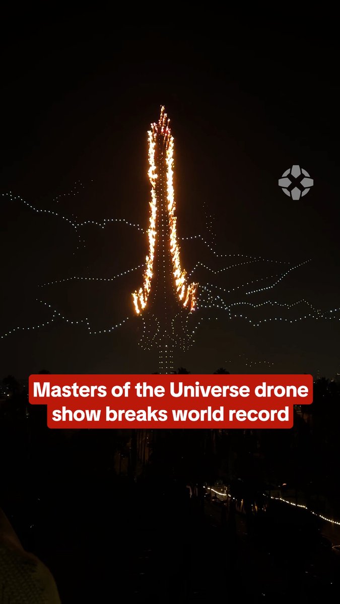 By the power of Grayskull! This show by Masters of the Universe broke the Guinness world record for the brightest aerial image created by drones, and included Skeletor, He-Man, and lightning effects. Presented by Masters of the Universe. In Theatres June 5