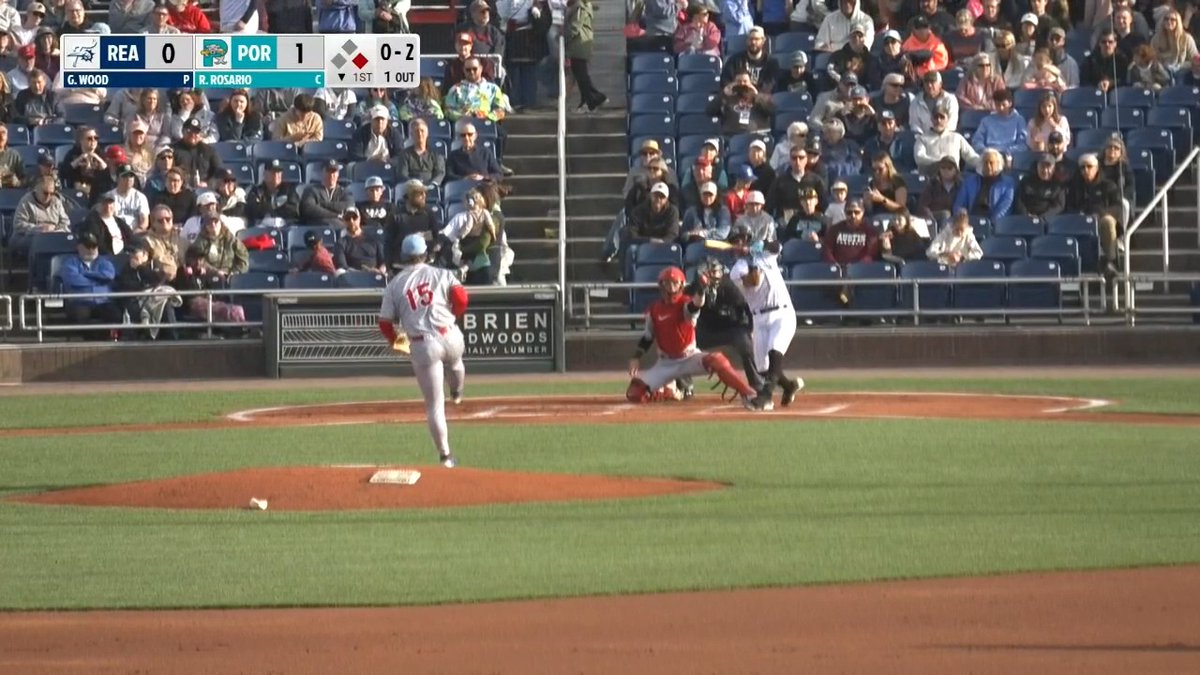 🚨GAGE WOOD'S 1ST DOUBLE-A K!🚨 He dialed up the fastball to get his first strikeout with Reading! #GoFightins