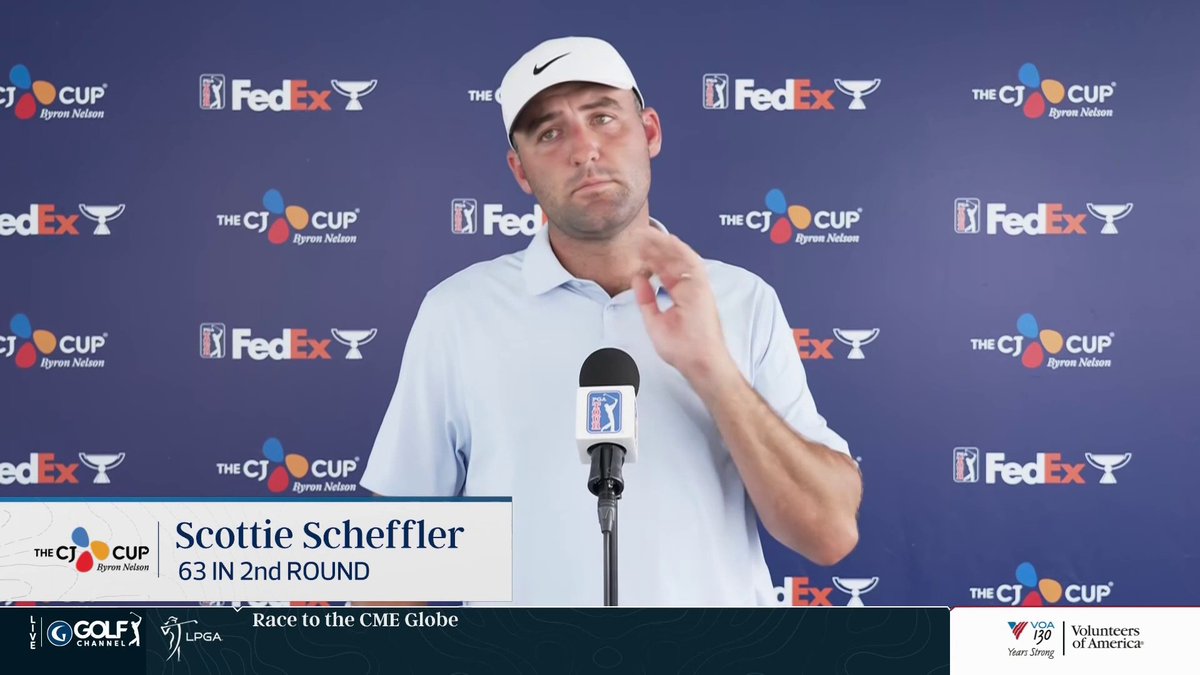 Scottie Scheffler (hilariously) responds to the comparison of playing with someone on 59 watch to a baseball dugout during a no-hitter 😂