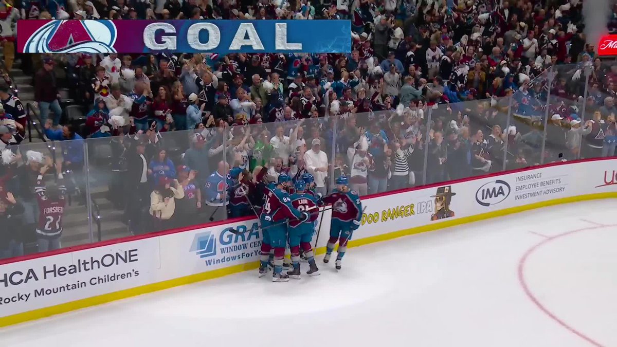 ROSS COLTON GETS THE AVS ON THE BOARD FIRST IN GAME 2 🚨 HE WANTS TO HEAR THE CROWD 🔊