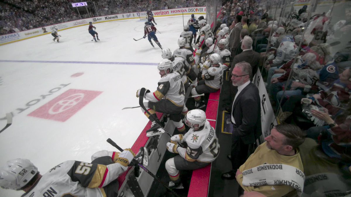 Friendly fire... Noah Hanifin caught Dylan Coghlan with a high stick on the bench 😳