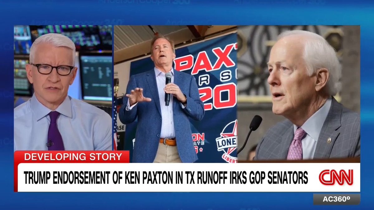 Pres. Trump endorsed controversial Texas senate candidate Ken Paxton over four-term republican John Cornyn ahead of Tuesday's primary runoff. But Paxton comes with a long history of scandals. CNN's Ed Lavandera reports.