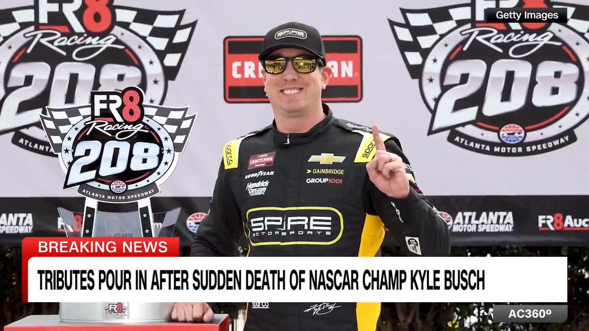 The latest on the shocking, sudden death of NASCAR driver Kyle Busch, who was just 41 years old. CNN's Dianne Gallagher reports.