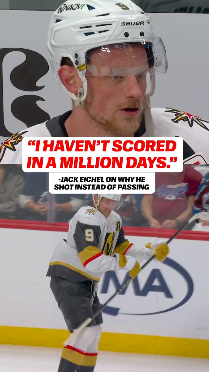 Jack Eichel kept it real with Emily Kaplan 😆 His first goal in 10 games was a big one 🚨