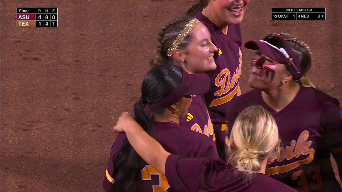 THE SUN DEVILS TAKE GAME 1 AGAINST NO. 2 TEXAS 🔥 Arizona State gets its first Super Regional win in four years 👏