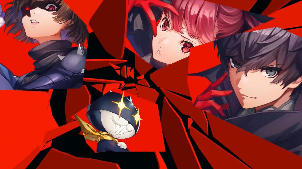怪盗団キャラが持つアビリティ『総攻撃』！ すべての敵をブレイクするとHOLD UP!が発生。 出現した総攻撃コマンドを選択することで、ジョーカーが登場する特別な演出とともに敵に大ダメージ！ #ヘブバンペルソナ５ザロイヤルコラボ #ヘブバン