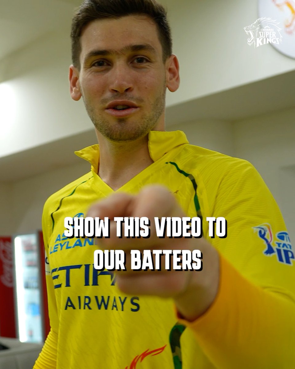 Noor's note to our batters 😀 #WhistlePodu
