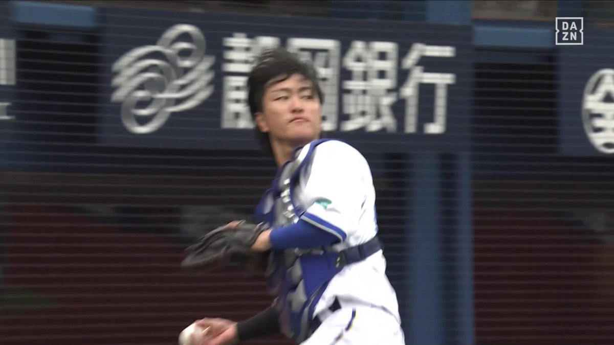 新天地デビュー 古市尊 今季初出場 初球いきなりファウルフライ ⚾️DeNA×ヤクルト #baystars #だったらDAZN