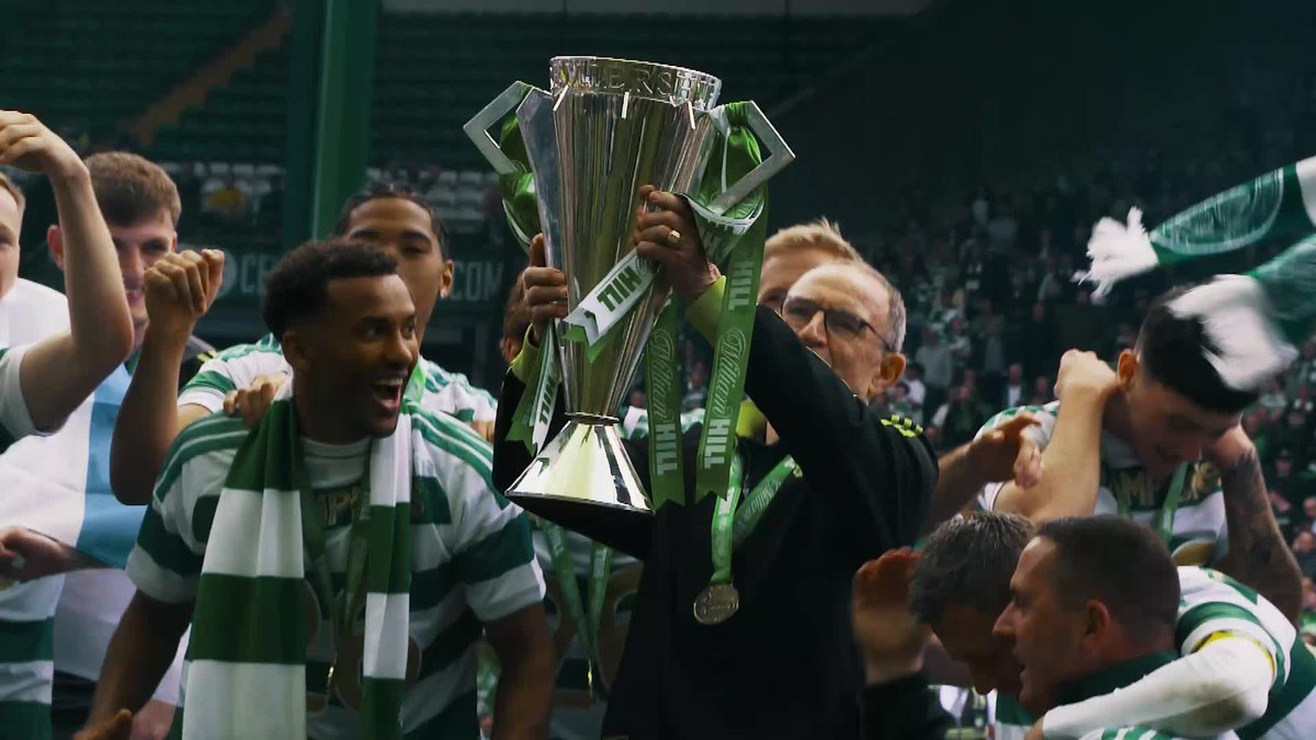 "I think it's that sort of generational title for us" 🗣️ With the league secured after a historic title race, attention now turns to the #ScottishCup final for Celtic Football Club's Martin O'Neill and Shaun Maloney 🍀