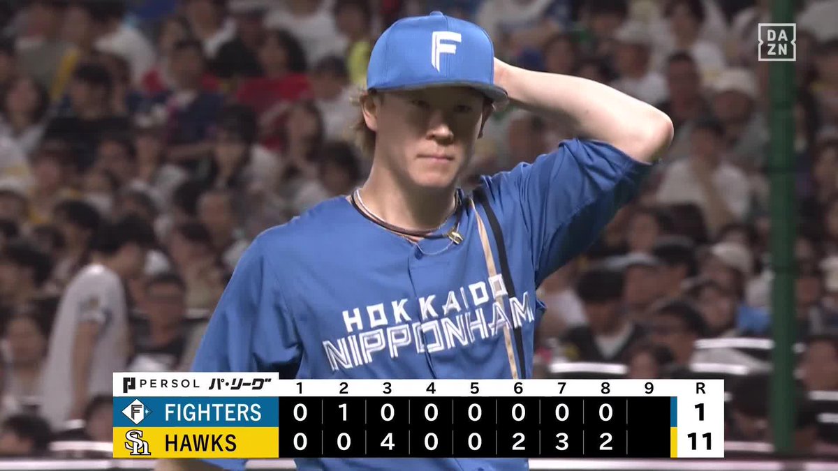 解禁 最後はスライダー 矢澤宏太 2年ぶりの一軍登板 ⚾️ソフトバンク×日本ハム #lovefighters #だったらDAZN
