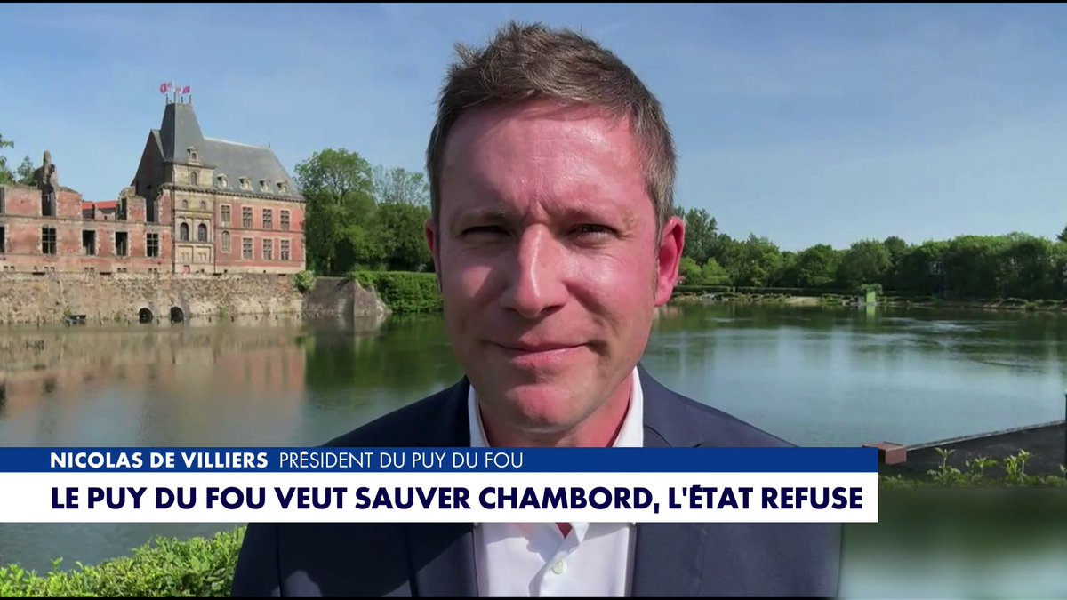 «Il y a en Chambord une ressource formidable» : Nicolas de Villiers, directeur du Puy du Fou, revient sur son aide financière au château de Chambord, qui a été refusée par l'État, dans #HDProsWE Toute l'info est à retrouver sur