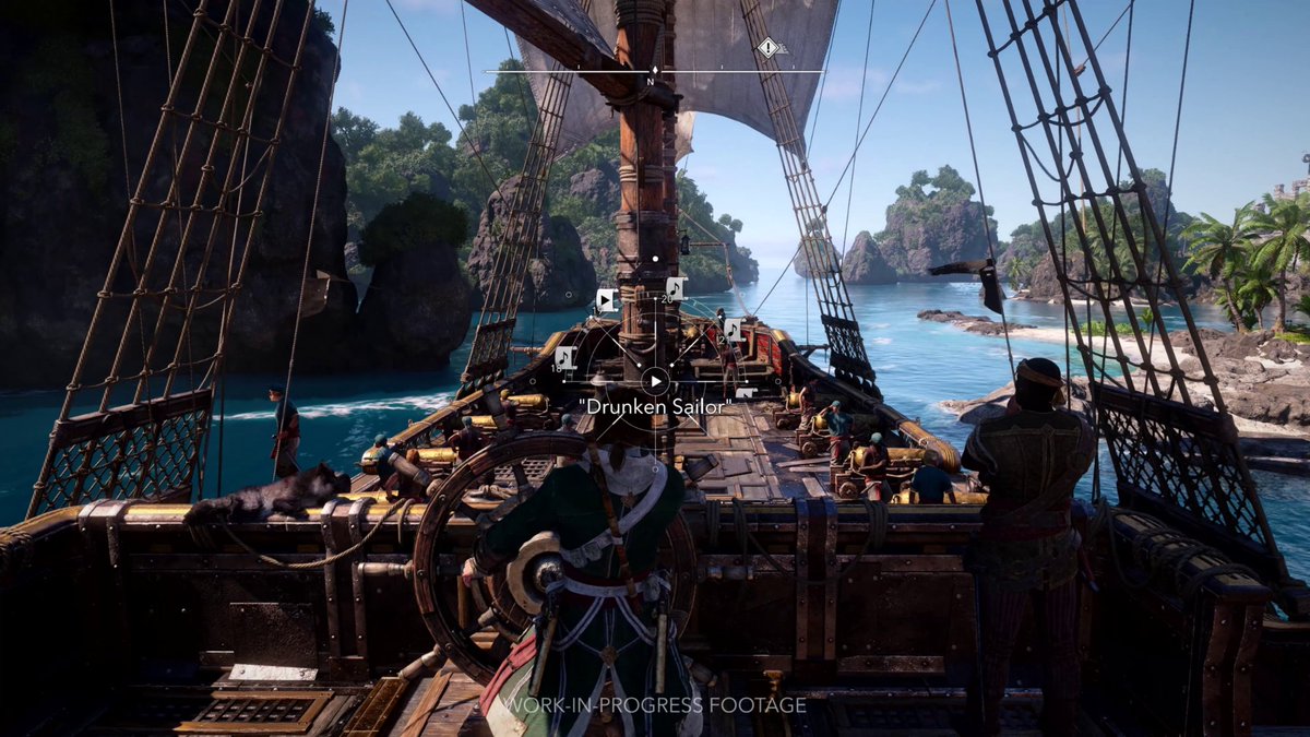 À bord du Jackdaw, vous aurez l'option de choisir manuellement les chants de marins ! 🎶 (On vous voit celles et ceux qui vont mettre Leave Her Johnny en boucle 👀)
