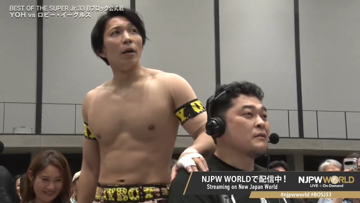 .Robbie Eagles "Robbi Robbi Robbi🗣️" YOH "YANO!TO!RU!" .矢野 通¥💰💴(TORU YANO) "😶" From the profile URL #njpwworld #BOSJ33