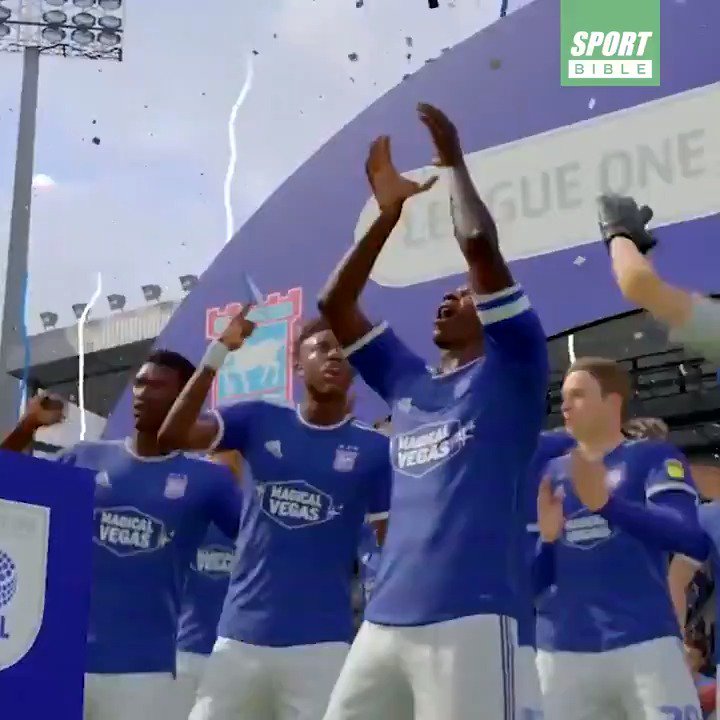 Manchester United celebrating the Bruno Fernandes player of the season trophy.