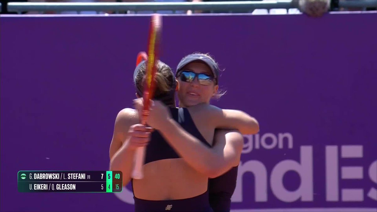 Champions in Strasbourg! 🏆 Gabriela Dabrowski & Luisa Stefani defeat Eikeri/Gleason 7-5, 6-4! #IS26