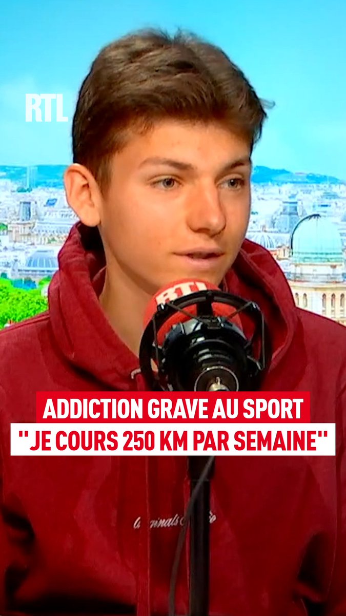 🇫🇷🏃 INSOLITE | Esteban, 20 ans, est bigorexique : il est addict à l’activité physique. Il court 250km par semaine. (RTL)