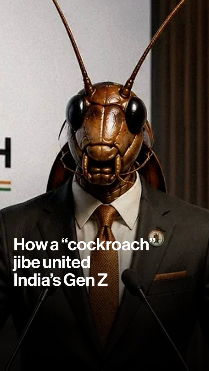 The “Cockroach Janta Party” is one of India’s most viral movements taking aim at the country’s political establishment. Behind the memes and satire is a deeper story about youth unemployment, political frustration and why Gen Z Indians are increasingly speaking up. Bloomberg's Akriti Sharma explains
