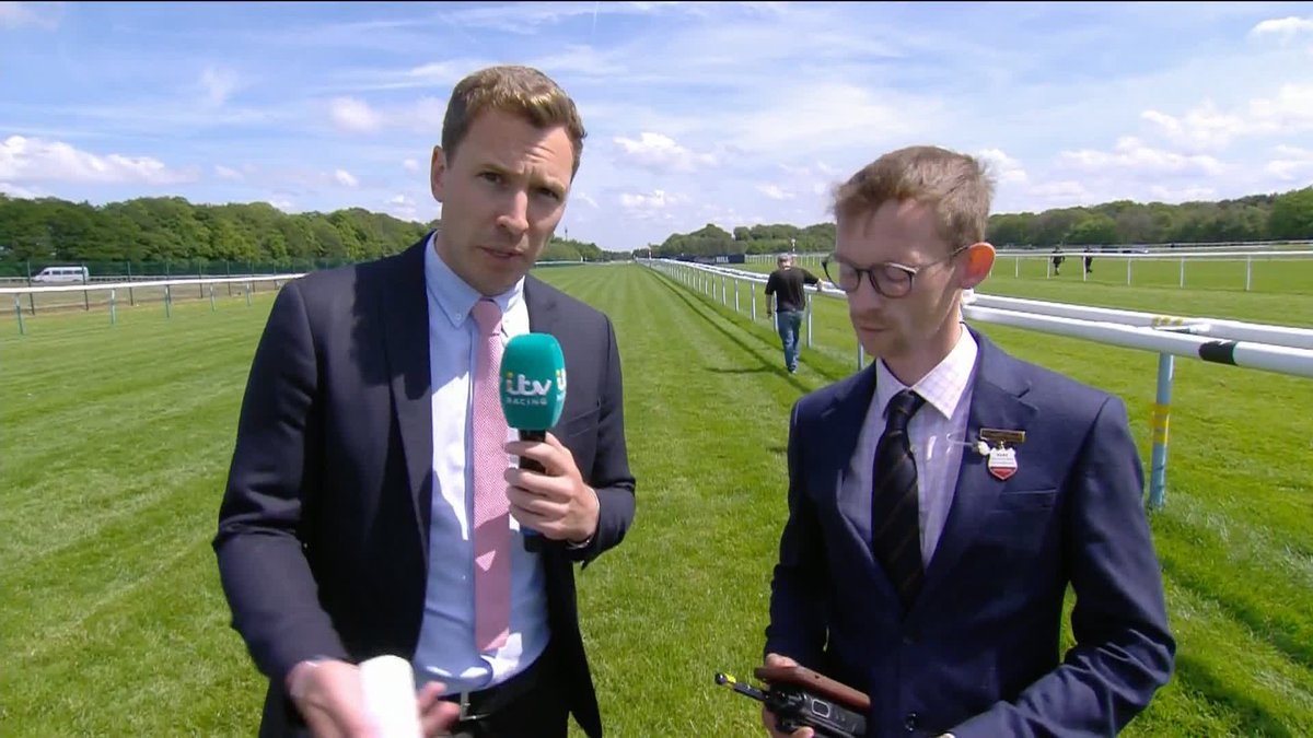 Oli speaks to Clerk Of The Course, Dan Cooper with an inspection ongoing.