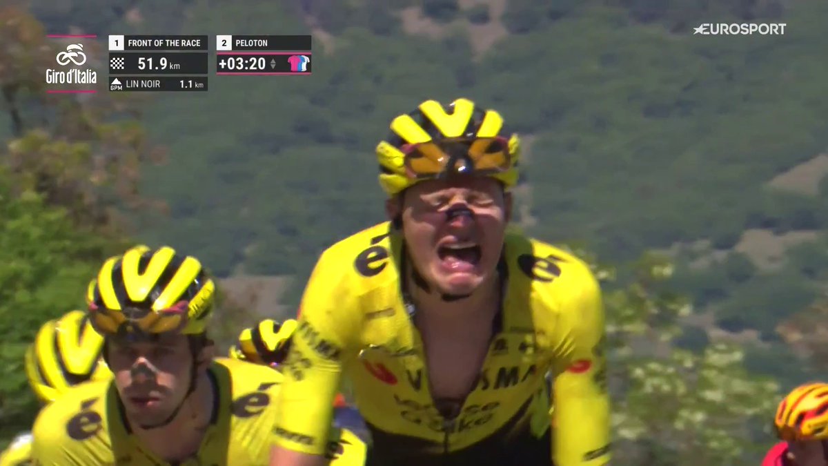 🚴🇮🇹 | Kan iemand even overnemen van die arme Tim Rex? 😵😵 #GirodItalia Wielrennen 👀 HBO Max