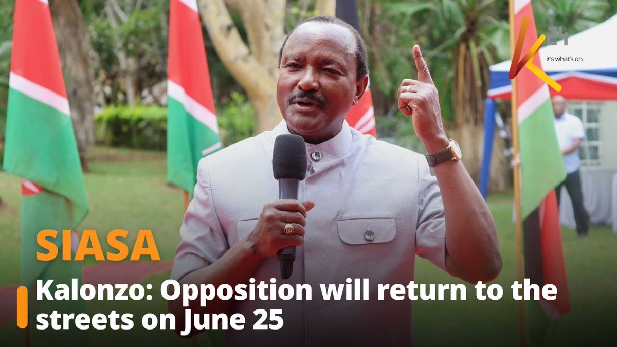 Kalonzo: Opposition will return to the streets on June 25