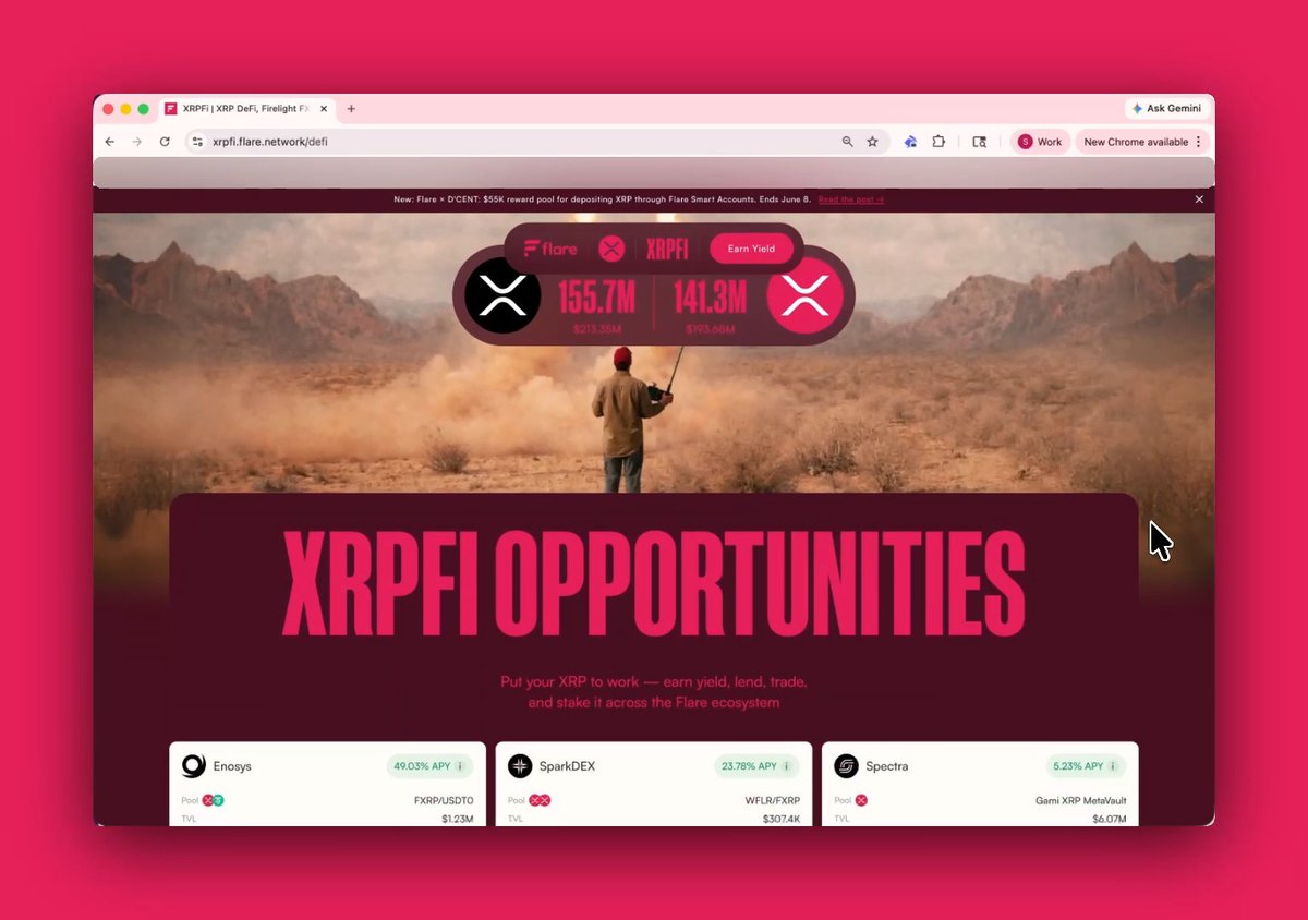 XRPFi, built for where capital is heading. Updated APYs are now shown on the DeFi tab — vaults, lending, and more, at a glance. Explore how to earn with your XRP →