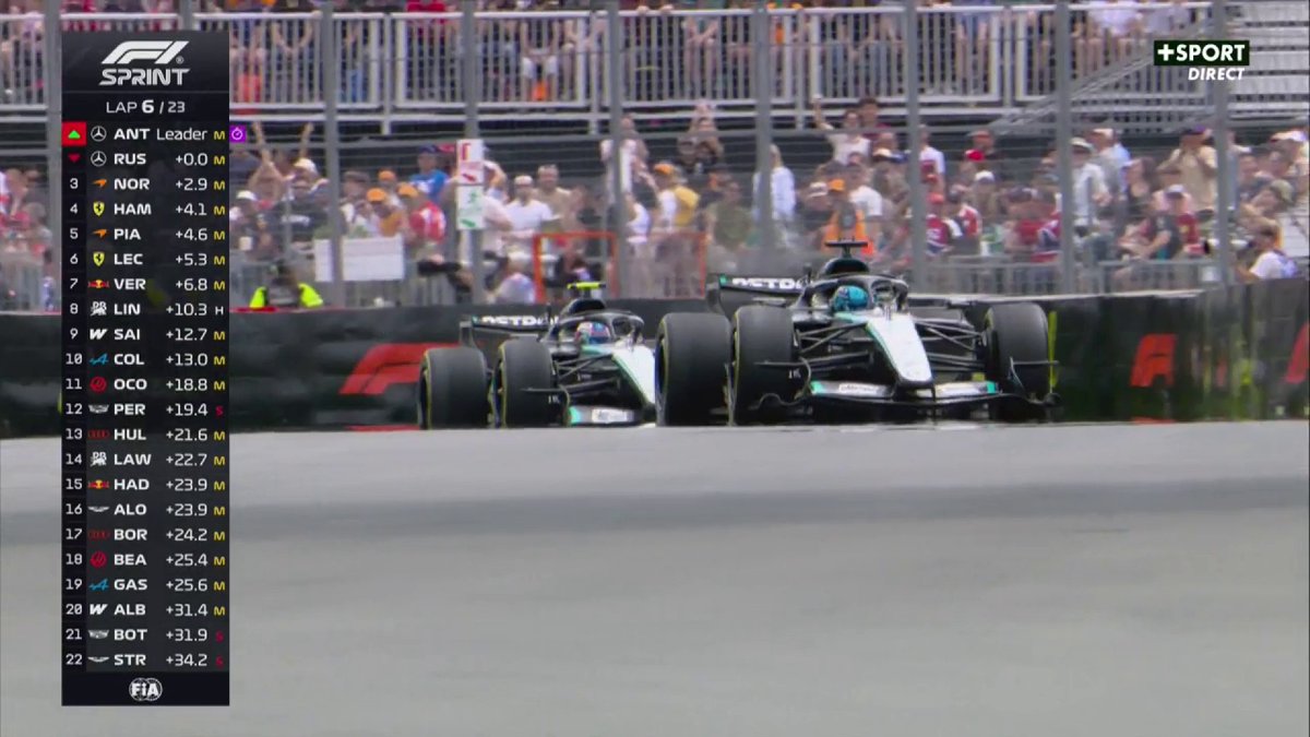 🔙 REPLAY 🔙 La bataille féroce entre les Mercedes 😅 Une pénalité devrait être donnée pour un pilote selon vous ? #F1 #CanadianGP