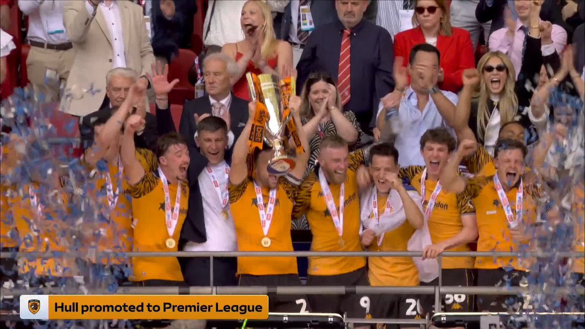 The party has started at Wembley for Hull City 🏆✨