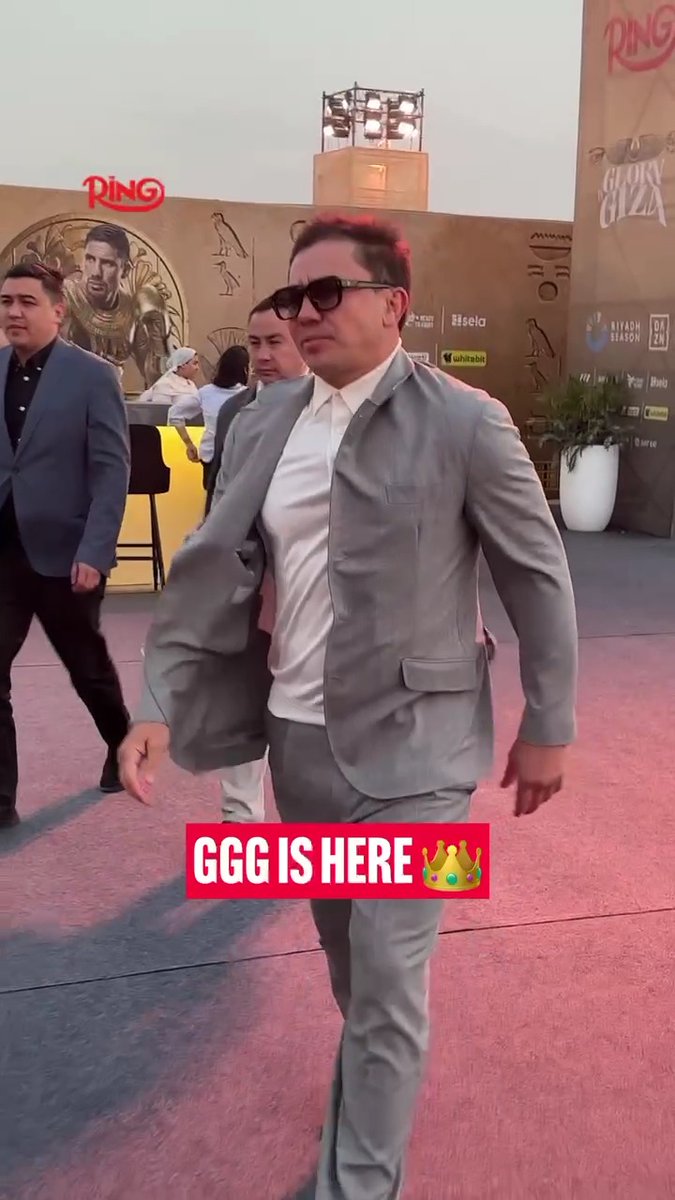 Gennady Golovkin is in attendance for a historic night at the Pyramids of Giza 🤝 Glory in Giza | May 23rd | LIVE on DAZN 🥊