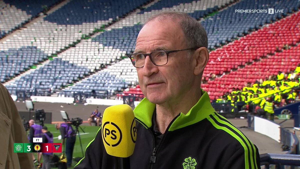 🍀 Celtic Football Club boss Martin O'Neill joins our panel for an in-depth chat after leading Celtic to a domestic double "It has been exhilarating for me in many aspects. I thought my days had gone of leading a team out!" 🗣️ #ScottishCup