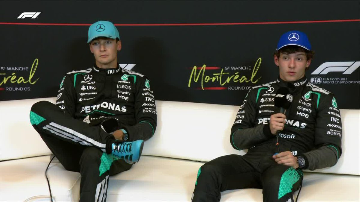 La cara de George Russell al escuchar a Kimi Antonelli luego de la Sprint dice TODO... ¡Chispas en Mercedes! 📺 #CanadianGP | Toda la temporada de #F1 por #DisneyPlus Plan Premium