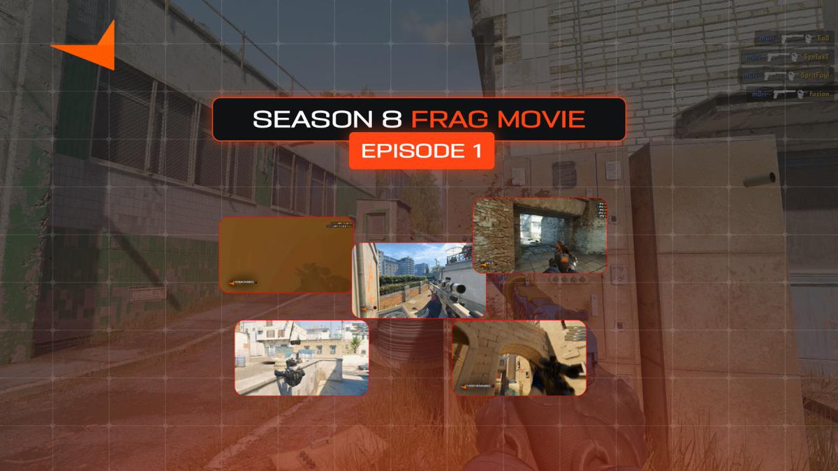 SEASON 8 FRAG MOVIE: EPISODE 1 From clean aces to a near-impossible spawn wallbang, our first community frag movie highlights some of the best clips submitted. 👤 Bobachinko, flinski7, m0ri--, Ko-, DevilJack, P1-7, m0narch_s, Sinan, and Hans183wurst