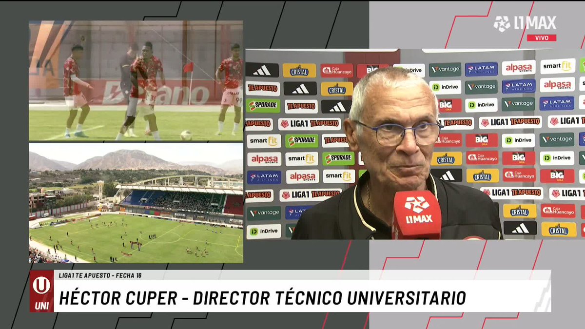 🎙️Héctor Cúper: "YO LES DIJE QUE ME TENGO QUE ADAPTAR Y ELLOS SE TIENEN QUE ADAPTAR (A MÍ)". "Todos están en condiciones de jugar, por eso están en el primer equipo" #Moquegua vs #Universitario 📽️Entrevista de nuestro periodista Gustavo Peralta Coello 📺 Conoce cómo ver L1MAX en vivo 👉 #L1MAX #Liga1 #TorneoApertura2026